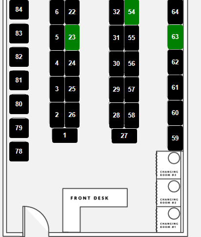 ThriftSuite booth floor plan interface